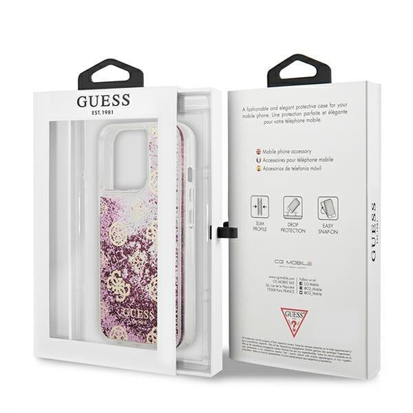 Калъф Guess GUHCP13XLGPEPI Peony Liquid Glitter за