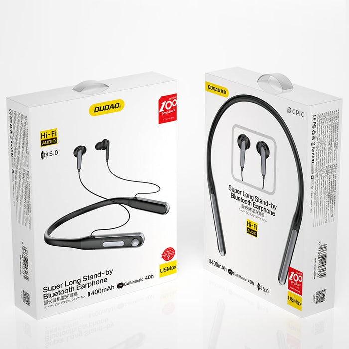 Спортни Безжични слушалки Dudao Bluetooth 5.0 400mAh Черен