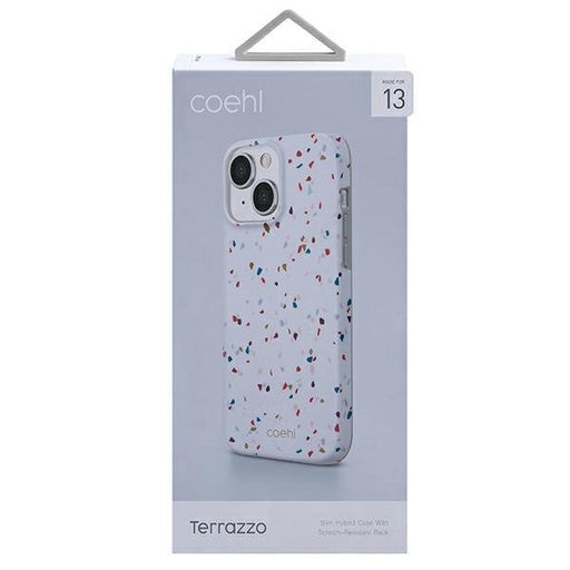 Калъф UNIQ Coehl Terrazzo за iPhone 13 6.1’ натурално бял