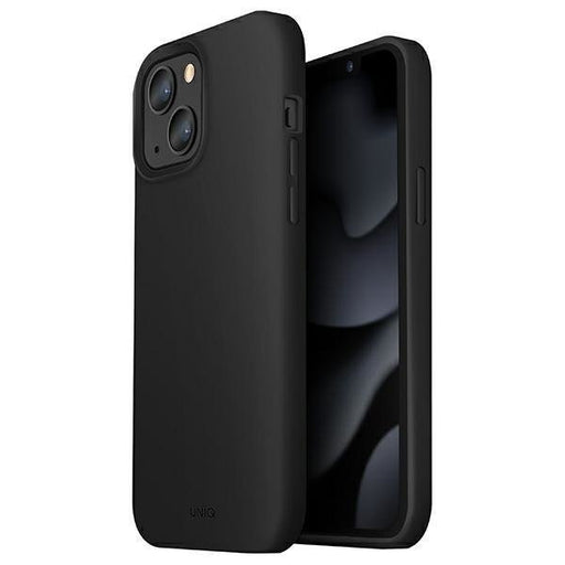 Калъф UNIQ Lino за iPhone 13 6.1’ черно мастило черен
