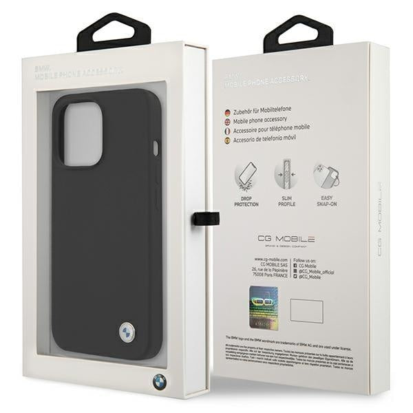 Калъф BMW BMHCP13LSILBK, за iPhone 13 Pro / 13 6.1", черен