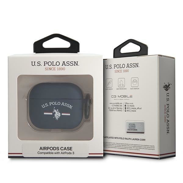 Калъф US Polo USACA3SFGV за AirPods 3 морско син