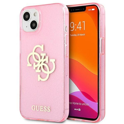 Калъф Guess Apple iPhone 13 mini Big 4G Full Glitter