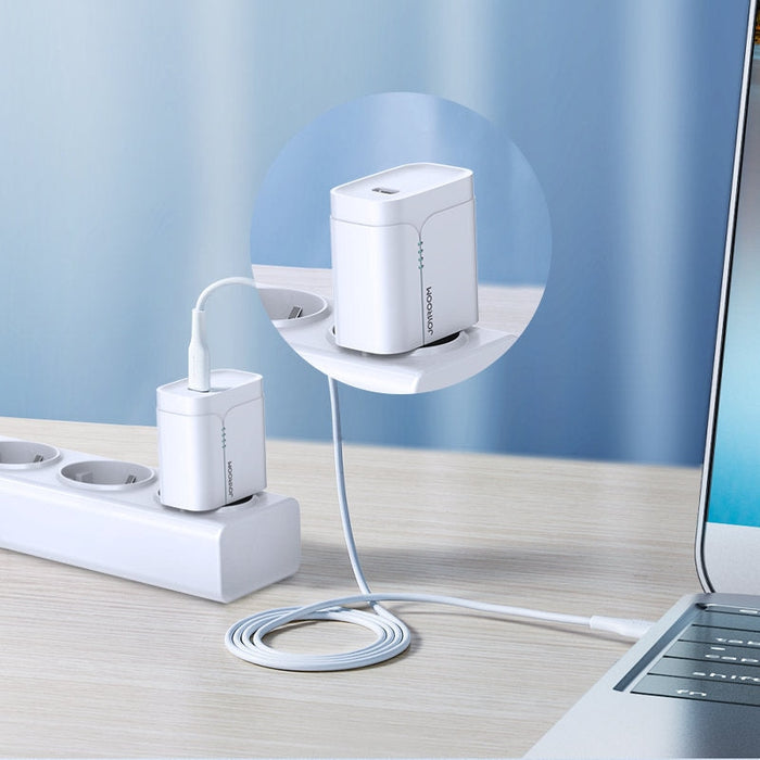 Кабел Joyroom, USB Type C към USB Type C, PD, 60W, 1.8m, Бял