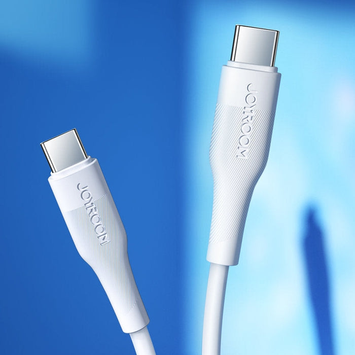 Кабел Joyroom, USB Type C към USB Type C, PD, 60W, 1.8m, Бял