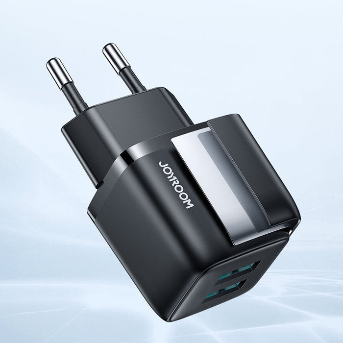 Зарядно устройство Joyroom L-2A121, 2x USB, 12W, 2.4A, 5V, бяло
