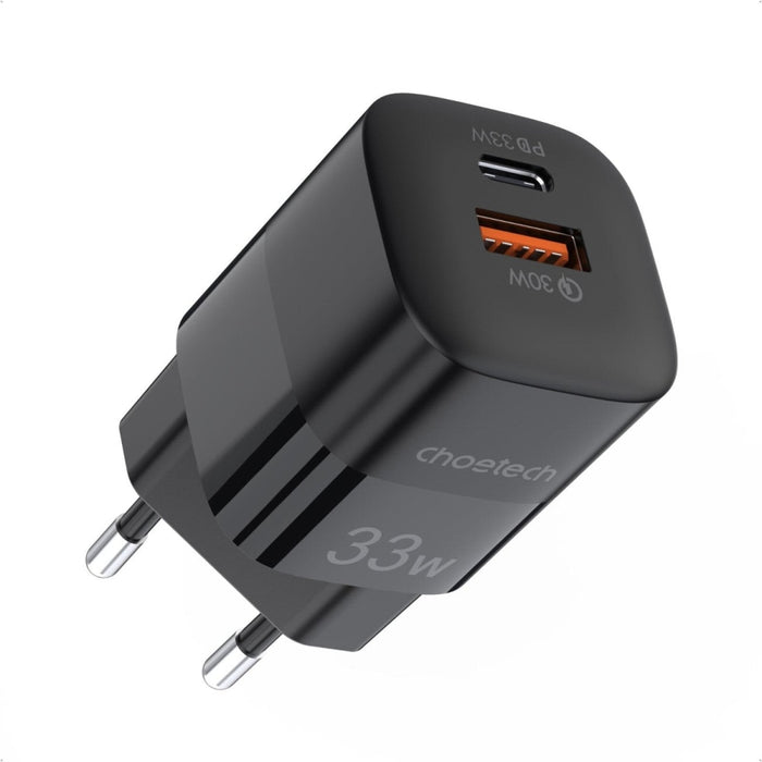 Мрежово зарядно Choetech PD5006 USB USB - C PD QC 33W черен