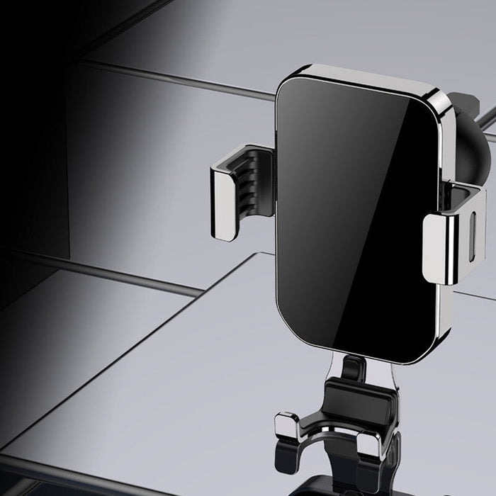 Гравитационен държач за смартфон за вентилационна решетка на автомобил HQWear YC12, Черен