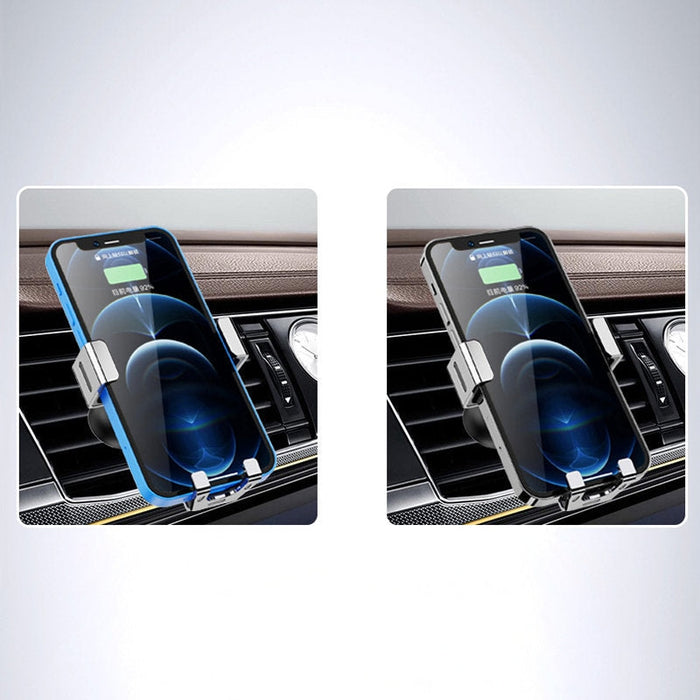 Гравитационен държач за смартфон за вентилационна решетка на автомобил HQWear YC12, Черен