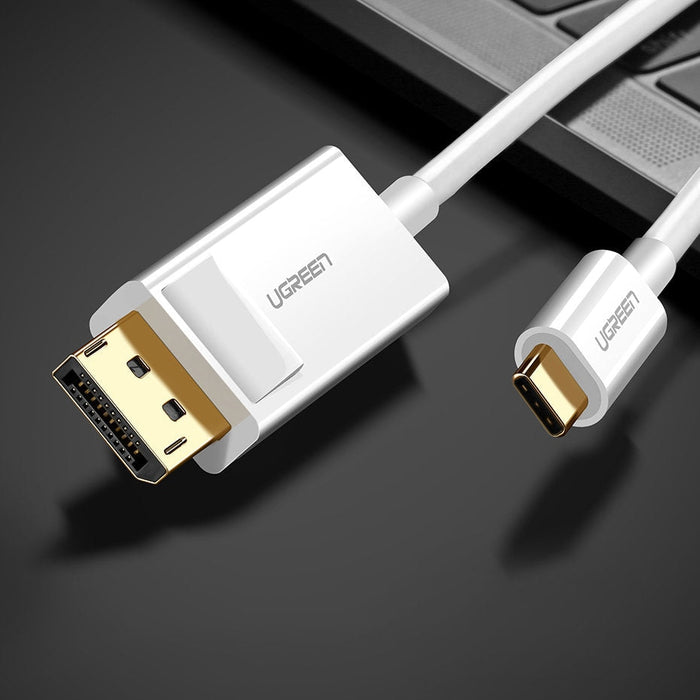 Адаптер Ugreen MM139 USB - C към Display Port 4K 1.5m бял