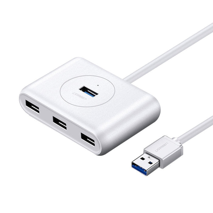 Ugreen многофункционален USB HUB Type c - 4 x USB 3.0 1m бял (CR113)