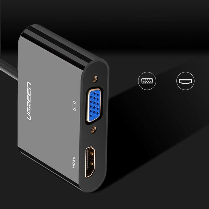 Адаптер Ugreen CM101 mini HDMI (male) към VGA