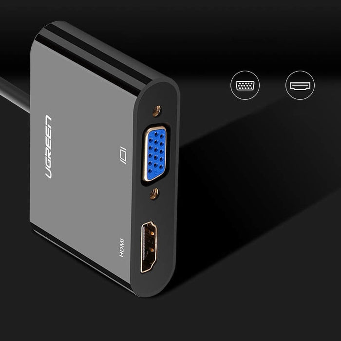 Адаптер Ugreen CM101 mini HDMI (male) към VGA