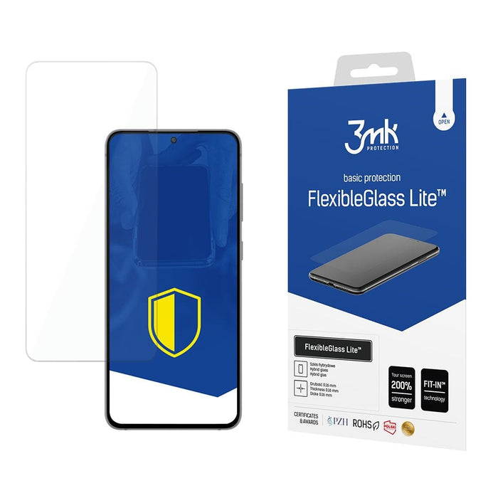 Стъклен Протектор 3MK FlexibleGlass Lite, за Samsung Galaxy S21 FE, Прозрачен