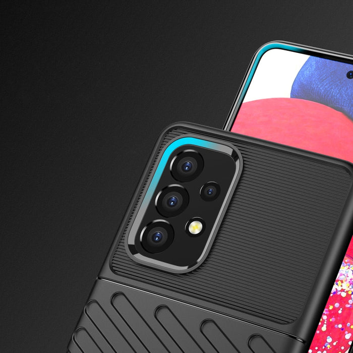 Thunder гъвкав брониран кейс за Samsung Galaxy A53 5G, черен