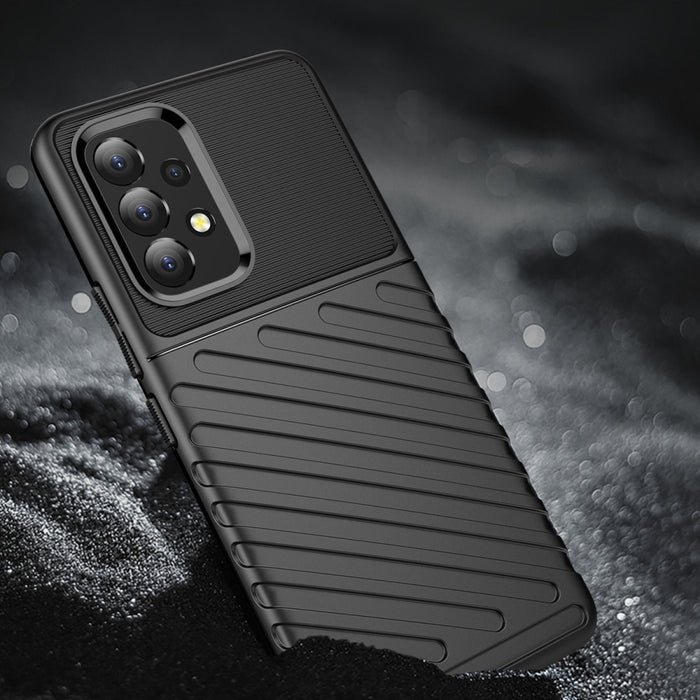 Thunder гъвкав брониран кейс за Samsung Galaxy A53 5G, черен