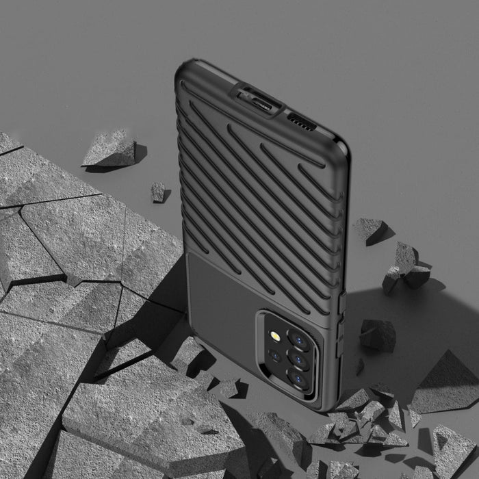 Thunder гъвкав брониран кейс за Samsung Galaxy A53 5G, черен
