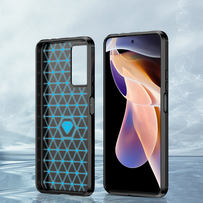 Кейс Carbon Case Flexible за Xiaomi Redmi Note 11 Pro+ 5G/ 11 Pro 5G/ Mi11i HyperCharge/Poco X4 NFC, Черен