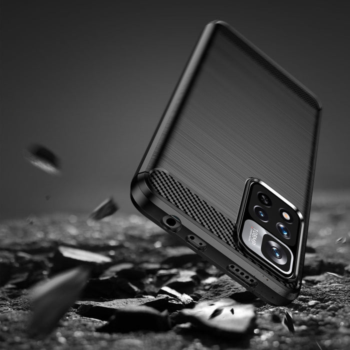 Кейс Carbon Case Flexible за Xiaomi Redmi Note 11 Pro+ 5G/ 11 Pro 5G/ Mi11i HyperCharge/Poco X4 NFC, Черен