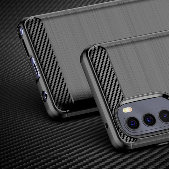 Кейс Carbon Case Flexible за Motorola Moto G Stylus 2022, Черен