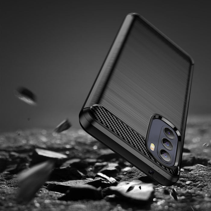 Кейс Carbon Case Flexible за Motorola Moto G Stylus 2022, Черен