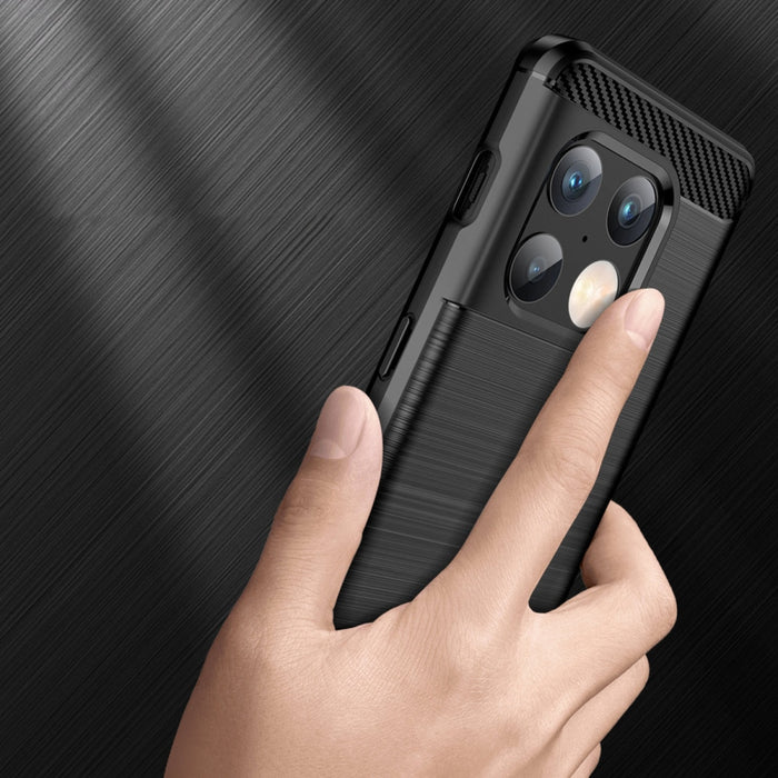 Кейс Carbon Case Flexible за OnePlus 10 Pro, Черен