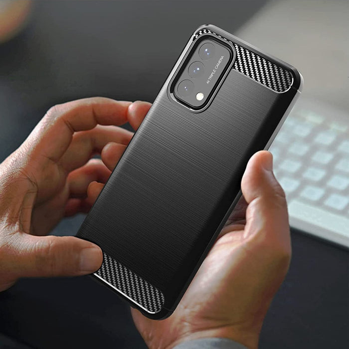 Кейс Carbon Case Flexible за OnePlus Nord N200 5G Черен