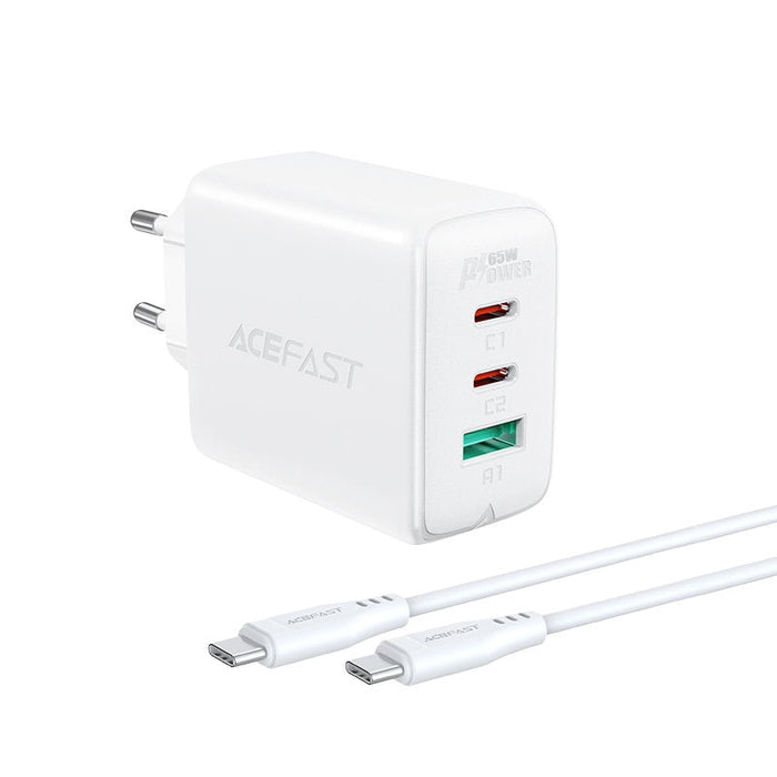 Мрежово зарядно Acefast A13 2в1 2xUSB - C