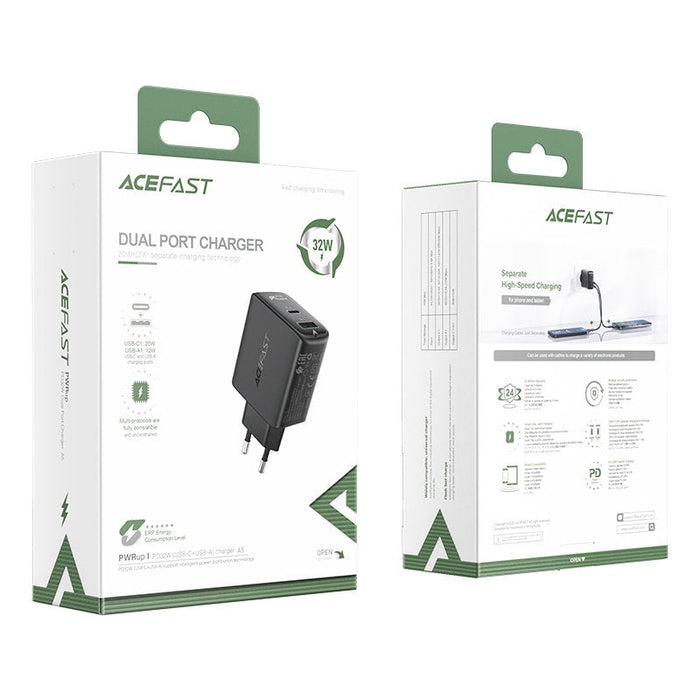 Мрежово зарядно Acefast A5 USB - C USB 32W