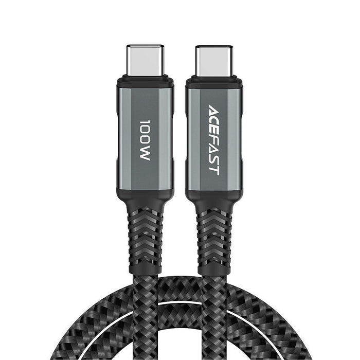 Кабел Acefast C4-03, USB-C към USB-C, 2m, 100W, 20V, 5A, сив