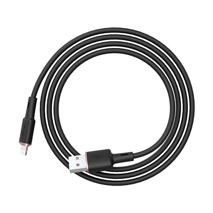 Кабел Acefast C2-02, MFI, USB към Lightning, 1.2 m, 2.4 A, розов