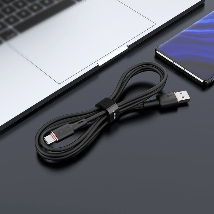 Кабел Acefast C2-04, USB към USB-C, 1.2 m, 3A, черен
