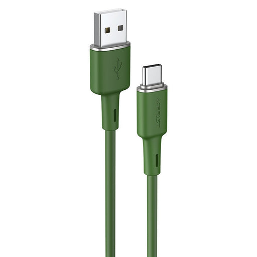 Кабел Acefast C2 - 04 USB към USB - C 1.2 m 3A зелен