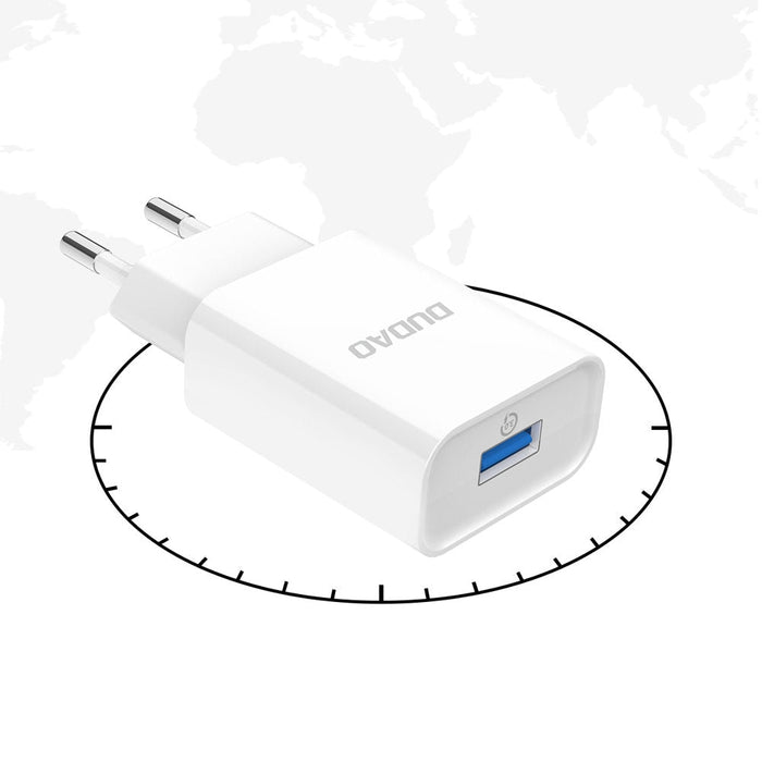 Мрежово зарядно Dudao USB A3EU QC3.0 12W