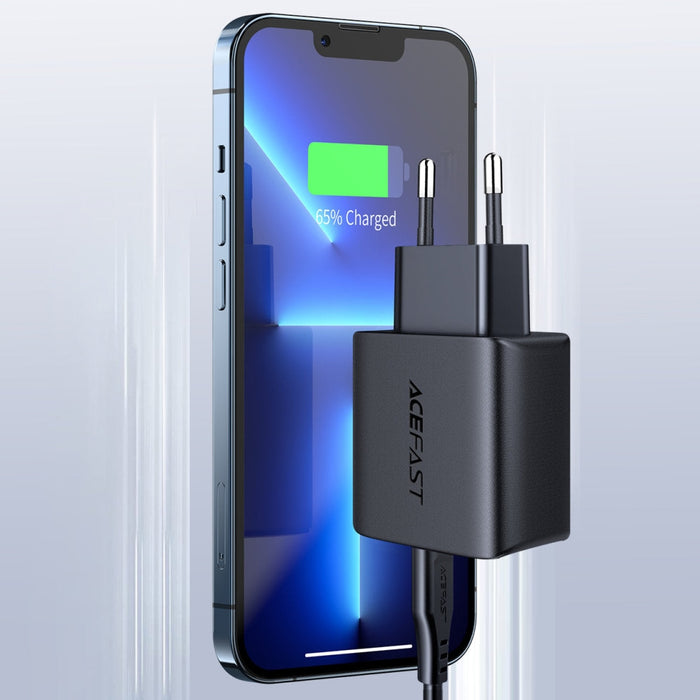 Мрежово зарядно Acefast A1 USB - C 20W Power Delivery черен