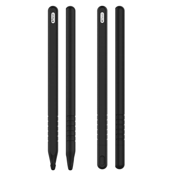 Силиконов кейс за стилус Apple Pencil 2, Черен