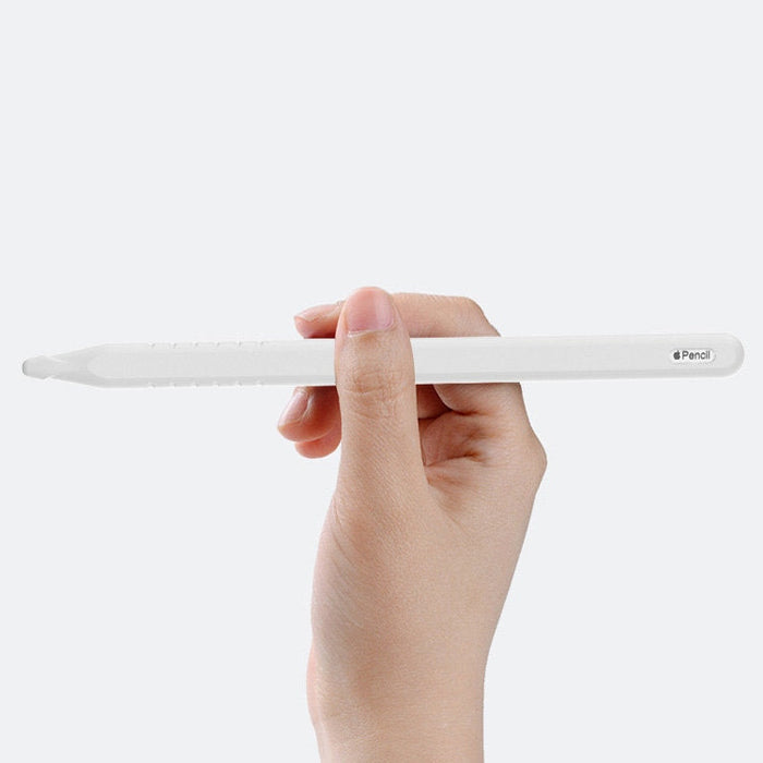 Силиконов кейс за стилус Apple Pencil 2, Бял