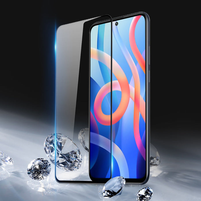 Dux Ducis 9D Издръжливо пълноекранно Закалено стъкло 9H с рамка за Poco M4 Pro 5G, черен (съвместимо с кейс)