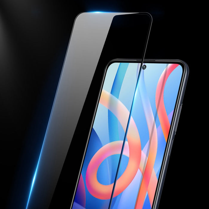 Dux Ducis 9D Издръжливо пълноекранно Закалено стъкло 9H с рамка за Poco M4 Pro 5G, черен (съвместимо с кейс)