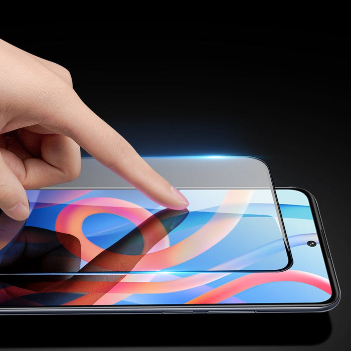 Dux Ducis 9D Издръжливо пълноекранно Закалено стъкло 9H с рамка за Poco M4 Pro 5G, черен (съвместимо с кейс)
