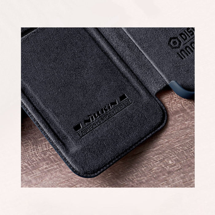 Кейс Nillkin Qin Leather Pro за Samsung Galaxy S22 , със защита за камерата, Кафяв