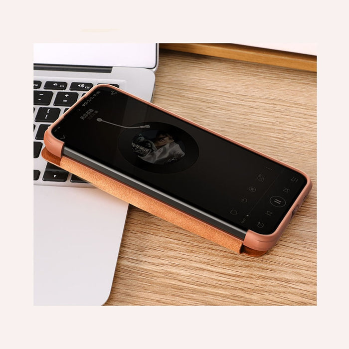 Кейс Nillkin Qin Leather Pro за Samsung Galaxy S22 , със защита за камерата, Кафяв