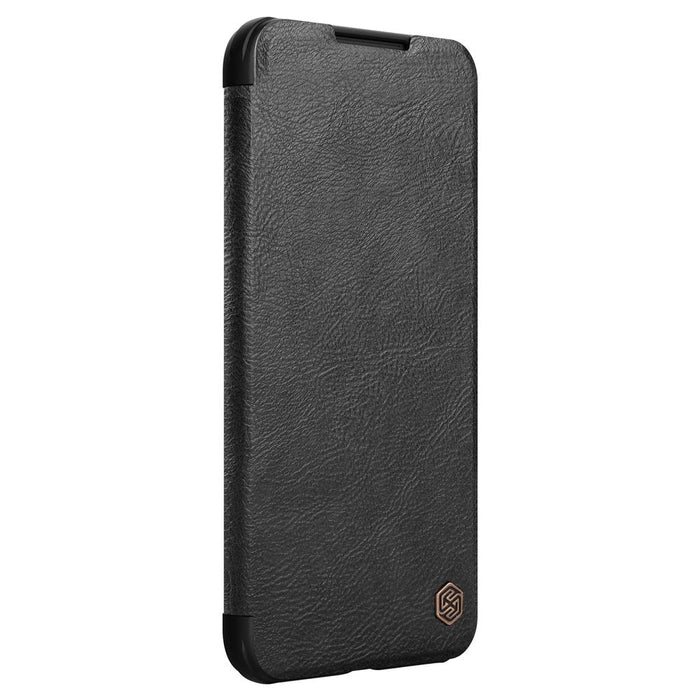 Кейс Nillkin Qin Leather Pro за Samsung Galaxy S22 + (S22 Plus) , със защита за камерата, Черен