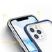 Прозрачен кейс 3в1 за iPhone 11 Pro с гел рамка син