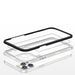 Прозрачен кейс 3в1 за iPhone 12 Pro с гел рамка черен