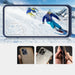 Прозрачен кейс 3в1 за Samsung Galaxy A32 4G с гел рамка син