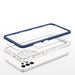 Прозрачен кейс 3в1 за Samsung Galaxy A32 4G с гел рамка син