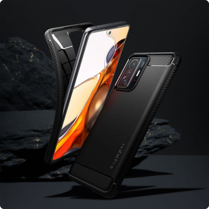 Калъф Spigen Rugged Armor за Xiaomi 11T 5G / Pro Matte Black