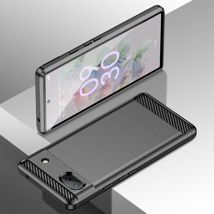 Кейс Carbon Case Flexible за Google Pixel 6a, Черен