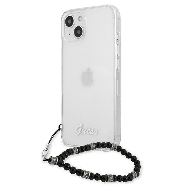 Калъф Guess Script and Black Pearls за Apple iPhone 13 mini, Прозрачност